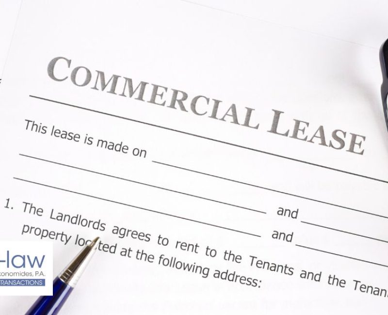 Commercial lease agreement documents