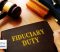 Fiduciary duty documents in a court room